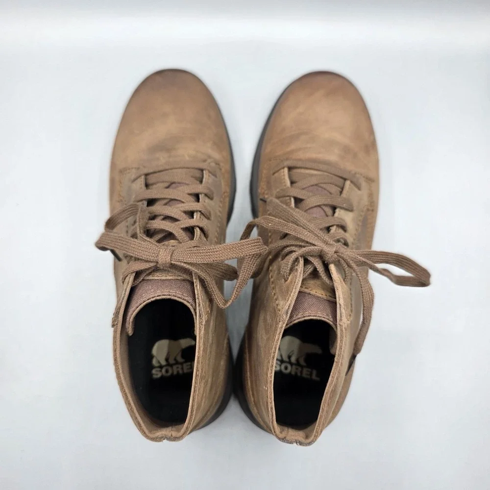 Sorel‎ Madson Chukka Boots Mens 8 Brown Leather Comfort Waterproof Lace Up